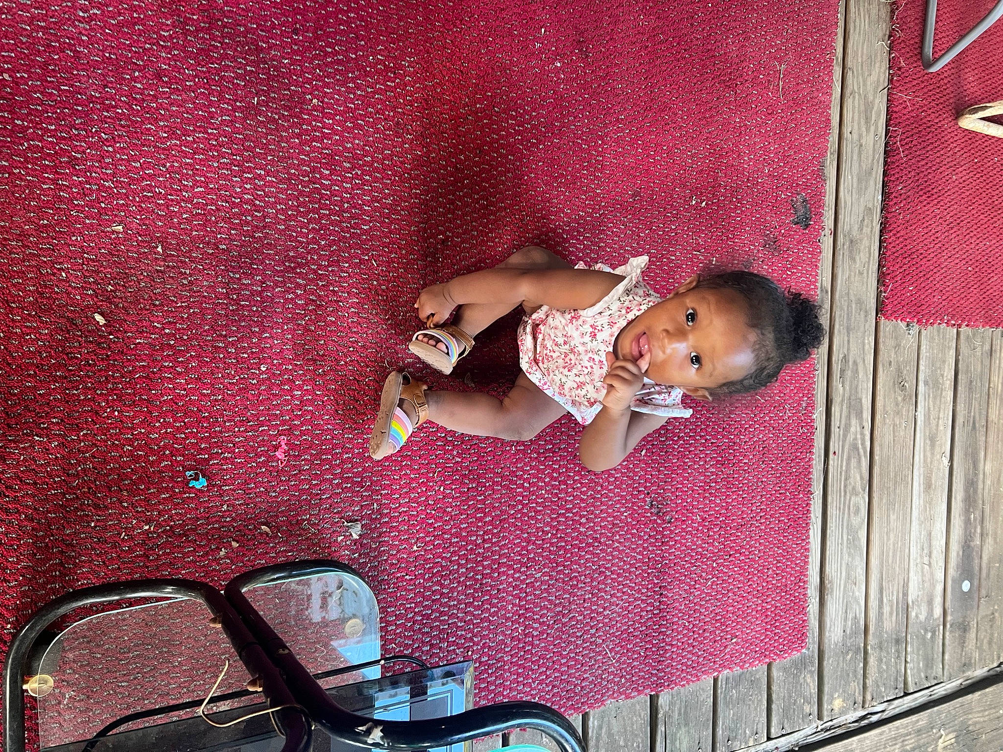 Keyanna joined the competition — help win amazing prizes! baby, baby_products, baby_toddler_clothing, child, comfort, design, fun, human_body, leisure, line, magenta, pattern, person, pink, play, purple, red, snapshot, tints_and_shades, toddler