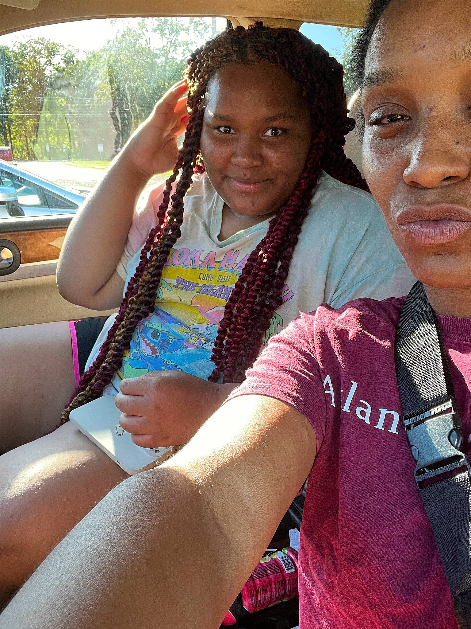 Amya joined the competition — help win amazing prizes! bracelet, car, car_seat, car_seat_cover, cool, event, family_car, friendship, fun, happy, head, human_leg, jewellery, joy, leisure, necklace, person, smile, steering_wheel, thigh