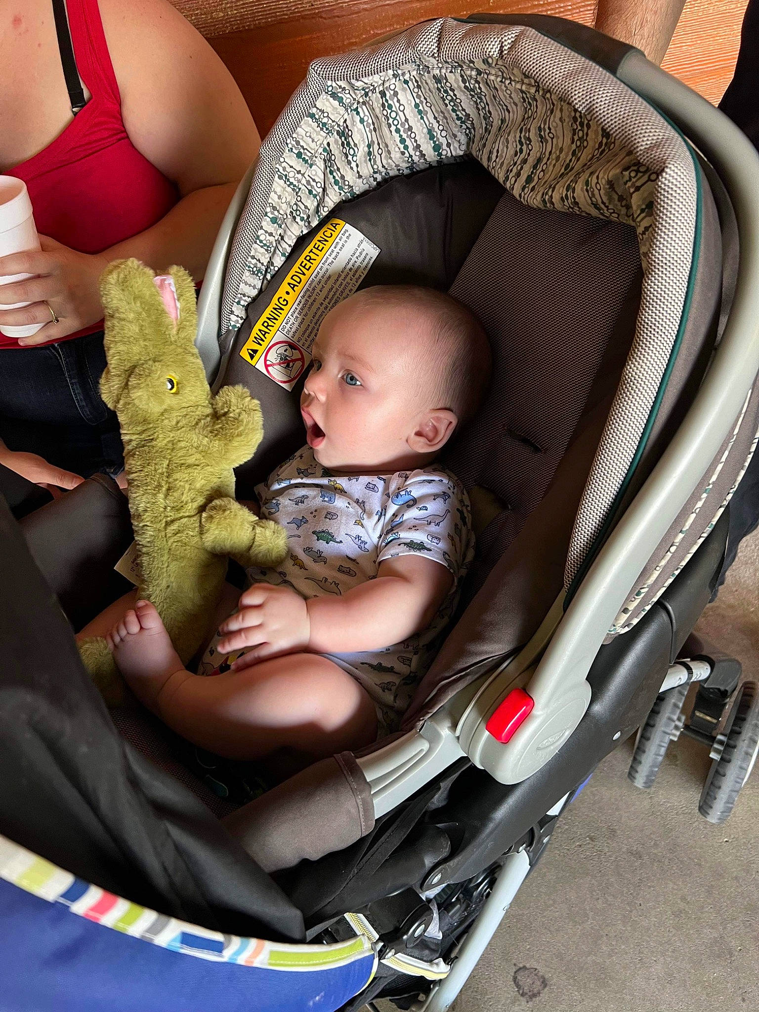 Wade joined the competition — help win amazing prizes! baby, baby_carriage, baby_products, brassiere, car_seat, chair, child, comfort, couch, eye, finger, hand, head, human_body, lap, person, product, sitting, skin, thigh