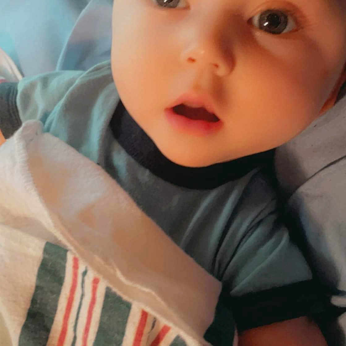 Erik joined the competition — help win amazing prizes! baby, baby_toddler_clothing, cheek, child, comfort, elbow, eye, eyebrow, eyelash, finger, flash_photography, human_body, iris, lip, neck, nose, pattern, skin, sleeve, toddler