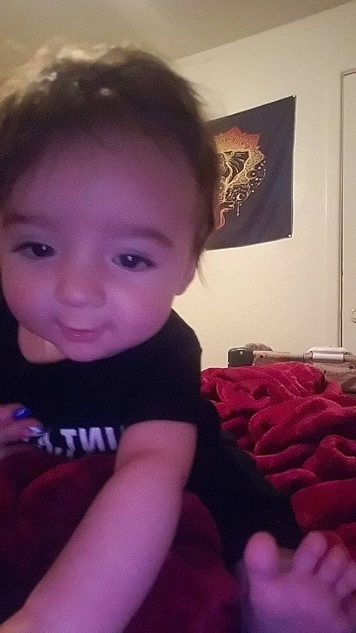 Maverick joined the competition — help win amazing prizes! baby_toddler_clothing, cool, ear, eyebrow, eyelash, finger, flash_photography, gesture, happy, head, iris, lip, mouth, nose, person, picture_frame, pink, purple, skin, smile