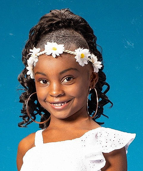 Zaya joined the competition — help win amazing prizes! black_hair, bridal_accessory, child, child_model, fashion_accessory, flower_girl, forehead, hair, hair_accessory, hairstyle, headband, headgear, headpiece, headwear, joy, long_hair, person, smile