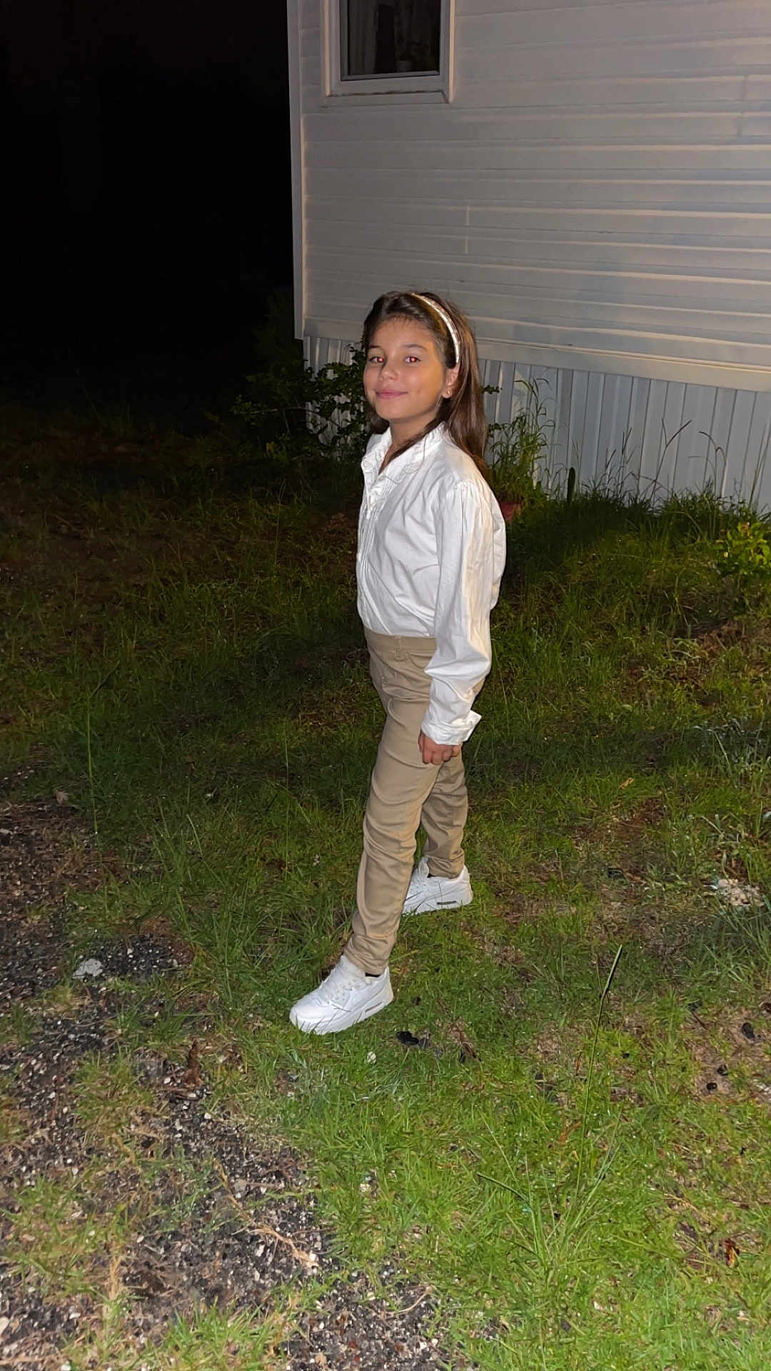 Izzabeya is registered to the contest to win money with this photo: backyard, clothing, face, female, footwear, girl, grass, head, lawn, longsleeve, nature, pants, person, photography, plant, portrait, shoe, sleeve, standing, teen