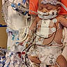 baby, infant, hospital, medical_equipment, tubes, wires, monitoring, diaper, bandage, sensor, sleeping, patient, healthcare, cute, fragile, child, face, bed, medical_tape, newborn
