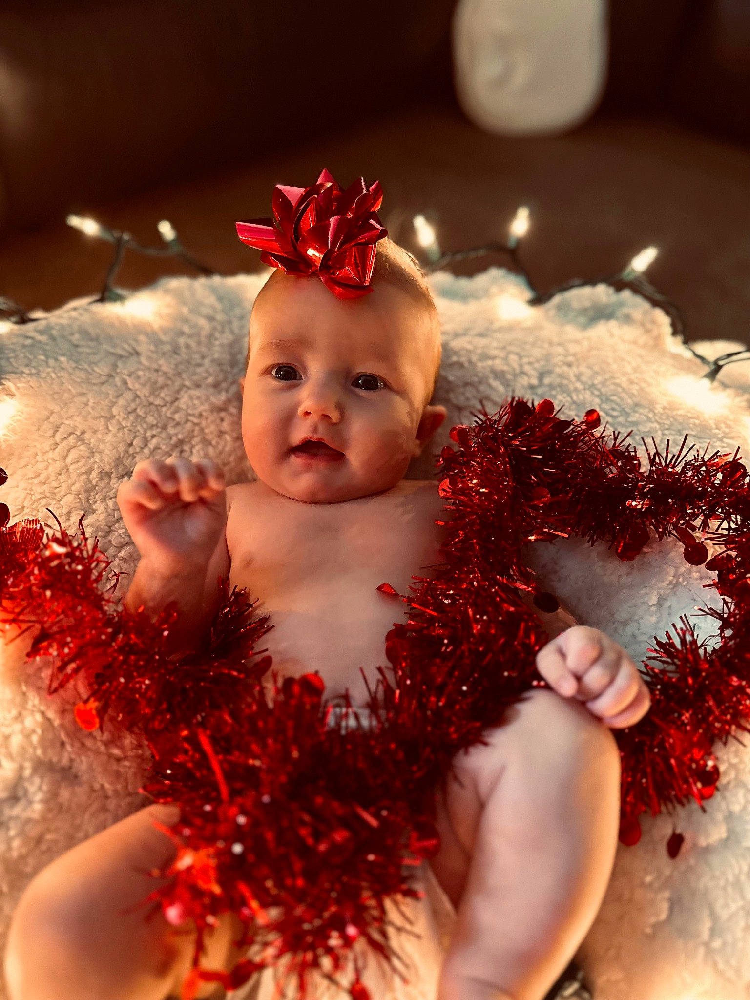 Braelyn joined the competition — help win amazing prizes! baby, baby_toddler_clothing, cap, child, costume_hat, event, fashion_accessory, flash_photography, fur, hair_accessory, happy, headband, headgear, headpiece, peach, person, petal, pink, red, skin