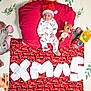 Skanda joined the competition — help win amazing prizes! baby, blanket, child, christmas, colorful, cute, decorative_leaves, diapers, festive, floor_mat, holiday, indoor, infant, pajamas, playful, red_pillow, reindeer_plush, santa_hat, smiling, toy