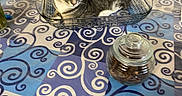 Meow Meow joined the competition — help win amazing prizes! cat, kitten, gray_cat, tabby, white_chest, animal, pet, feline, basket, bed, bedroom, bedspread, patterned_fabric, swirls, jar, glass_jar, indoors, furniture, portrait, alert