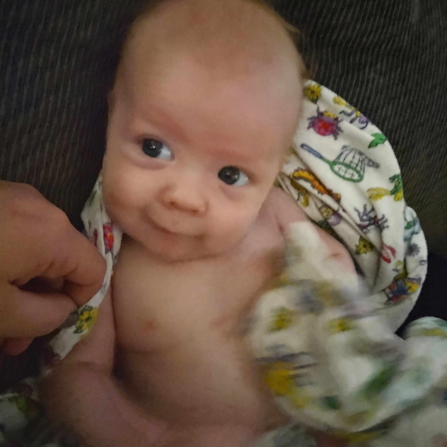 Wyatt joined the competition — help win amazing prizes! baby, blanket, bodypart, clothing, couch, cushion, face, finger, furniture, hand, happy, hat, head, homedecor, newborn, person, photography, portrait, quilt, smile