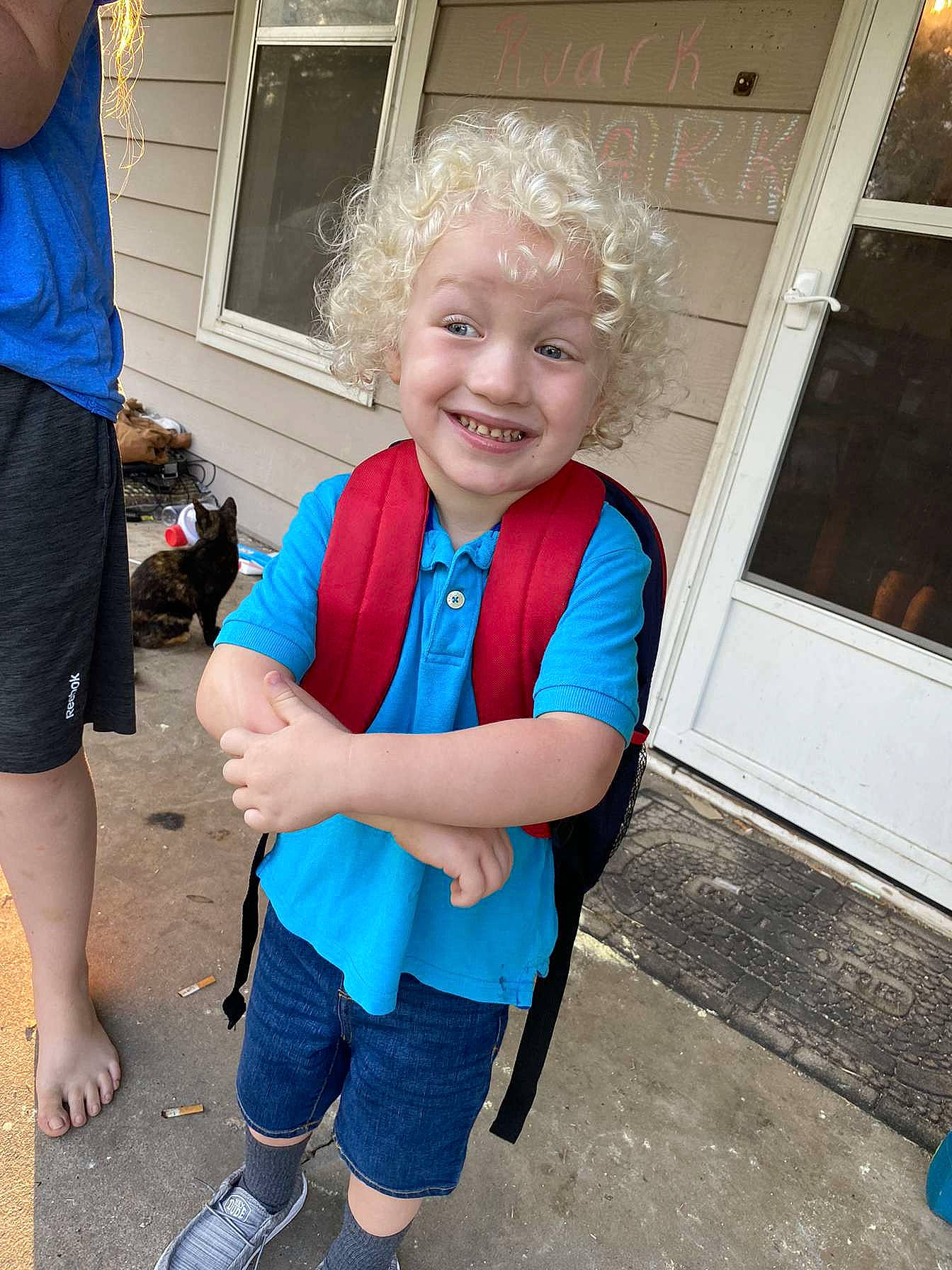 Bleightyn joined the competition — help win amazing prizes! arm, baby_toddler_clothing, blue, clothing, electric_blue, event, fun, happy, human_leg, joint, joy, leg, leisure, person, shorts, shoulder, sleeve, smile, t_shirt, toddler