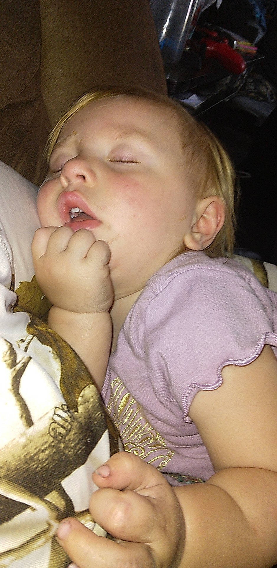 Marci is registered to the contest to win money with this photo: arm, baby, baby_toddler_clothing, cheek, child, comfort, ear, eyelash, finger, gesture, happy, iris, lip, mouth, neck, nose, person, product, skin, smile