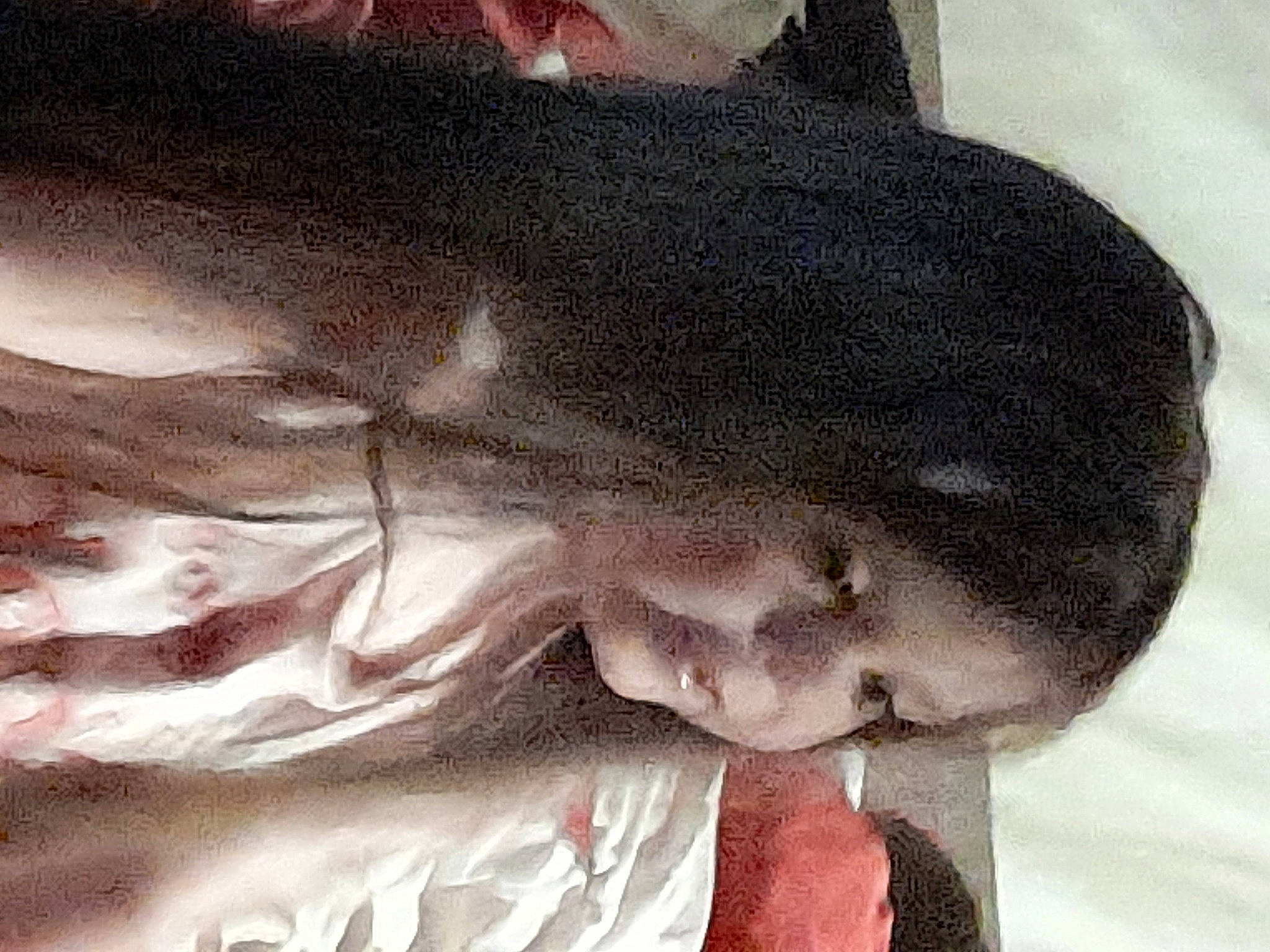 Kayla Amos is registered to the contest to win money with this photo: child, comfort, eyelash, fashion_accessory, fish, fur, gesture, happy, jaw, linens, monochrome, nap, person, portrait_photography, sleep, snout, tail, whiskers, window