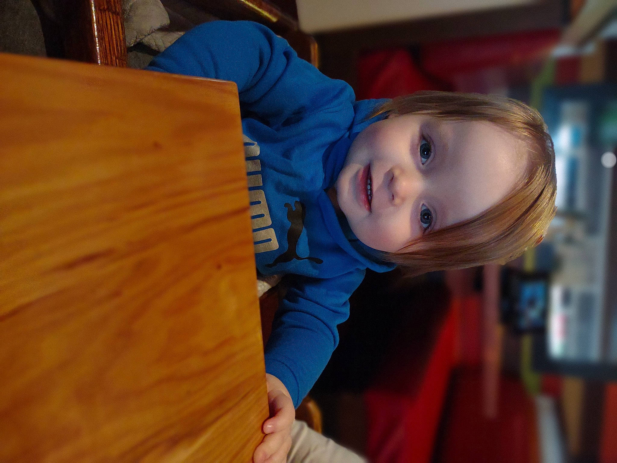 Devin Jr. joined the competition — help win amazing prizes! baby, baby_toddler_clothing, child, electric_blue, flooring, fun, hardwood, joy, leisure, person, plywood, room, sitting, smile, table, toddler, tree, vacation, varnish, wood