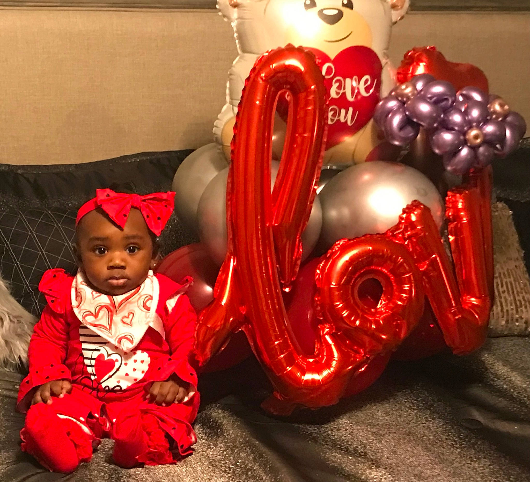 Kamaro joined the competition — help win amazing prizes! baby, baby_toddler_clothing, balloon, carmine, christmas_decoration, event, fictional_character, flooring, fun, happy, holiday, magenta, metal, ornament, party_supply, person, red, sitting, snapshot, toddler