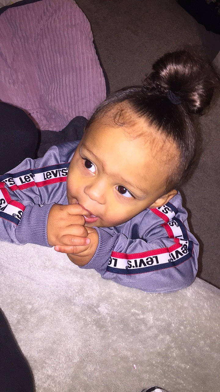 Javion is registered to the contest to win money with this photo: baby, black_hair, buzz_cut, cheek, child, chin, ear, eye, eyebrow, face, forehead, hair, hairstyle, head, lip, nose, person, skin, toddler