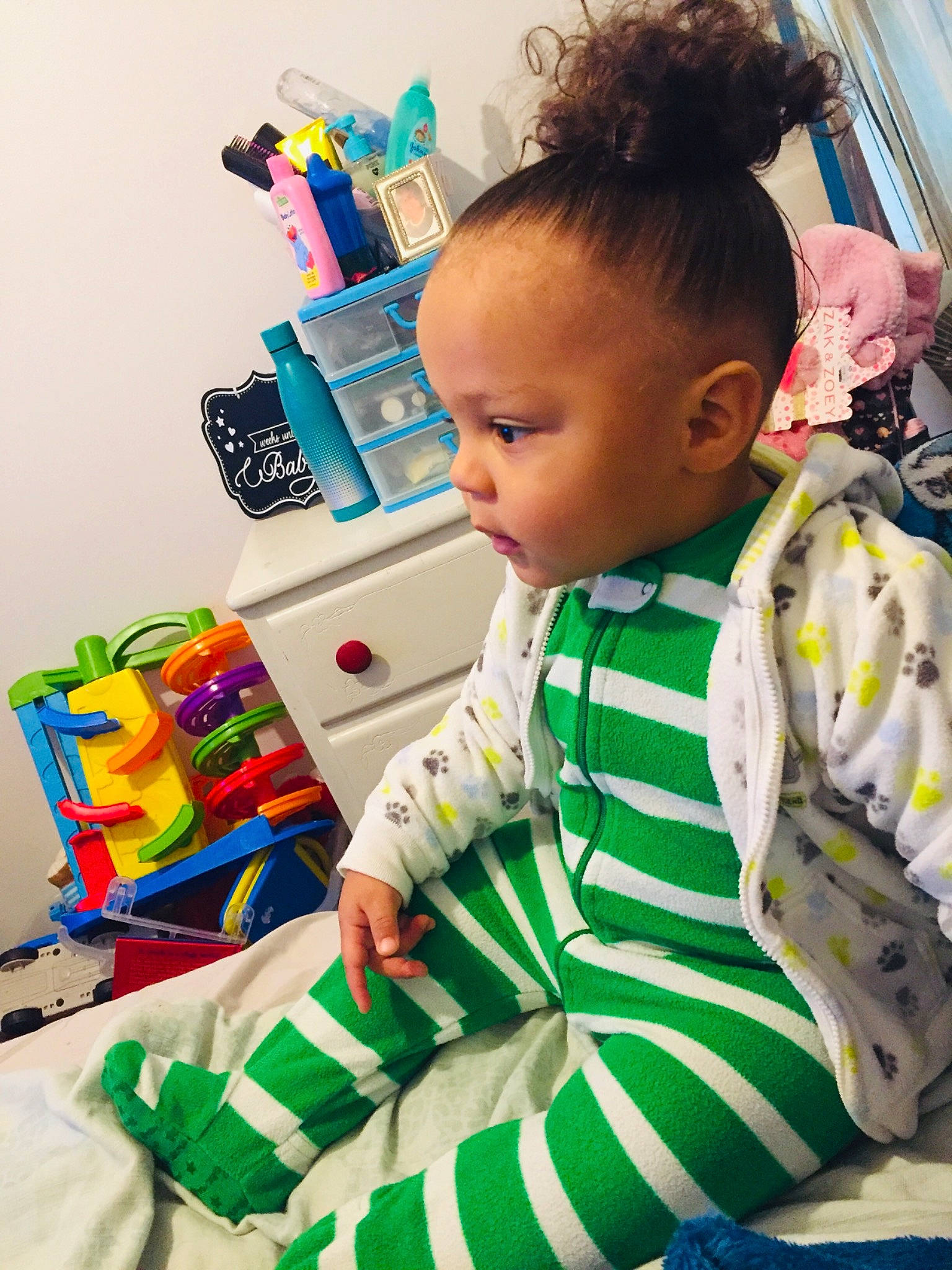 Javion joined the competition — help win amazing prizes! baby, child, ear, hairstyle, nose, person, play, room, skin, toddler