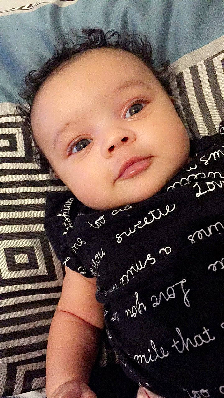 Jasmine is registered to the contest to win money with this photo: baby, beauty, black_hair, cheek, child, cool, eye, eyebrow, face, forehead, happy, head, lip, nose, person, photography, skin, smile, toddler