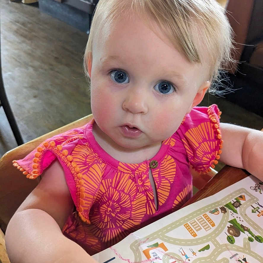 Amelia Mae is registered to the contest to win money with this photo: accessories, animal, applique, architecture, arm, art, baby, beak, bed, bedroom, bench, bird, birthdaycake, blonde, blouse, bodypart, book, box, bracelet, brush