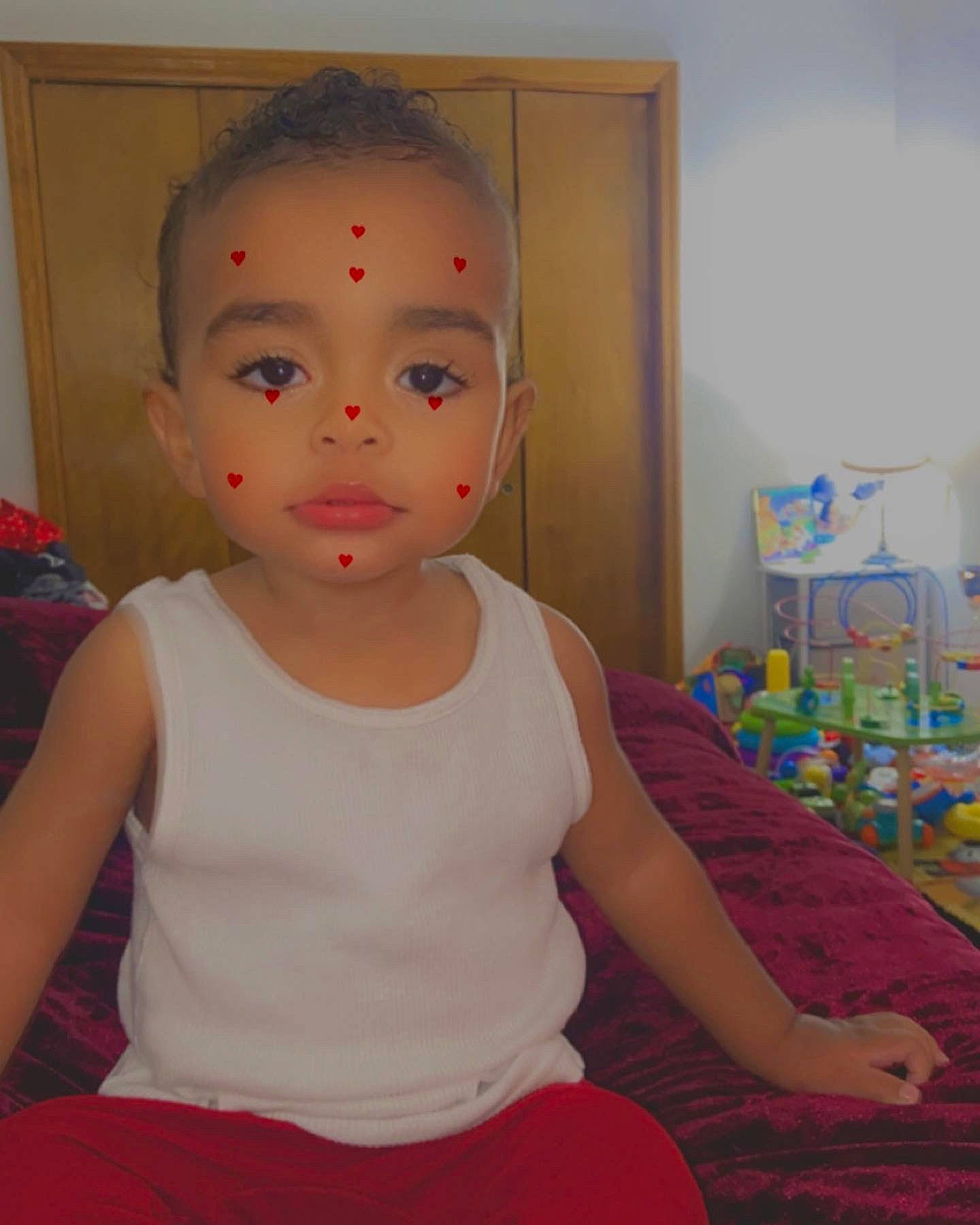 Kasen joined the competition — help win amazing prizes! active_tank, baby_toddler_clothing, cheek, chest, chin, floor, flooring, fun, human_leg, knee, neck, person, shoulder, skin, sleeveless_shirt, standing, thigh, toddler, trunk, undershirt