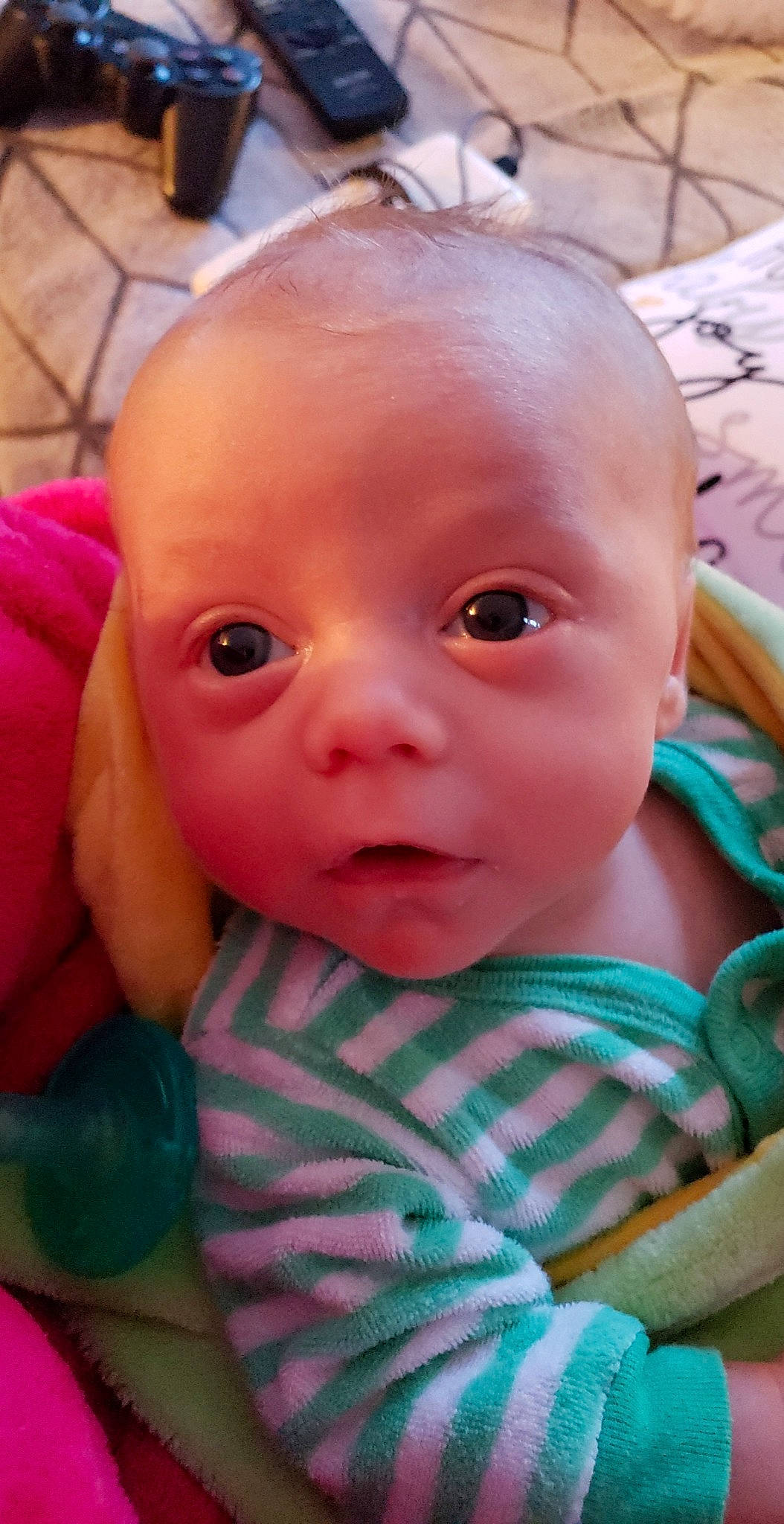 Jaxston is registered to the contest to win money with this photo: baby, cheek, child, chin, close_up, ear, eye, eyebrow, face, forehead, head, iris, lip, mouth, nose, person, pink, skin, smile, toddler