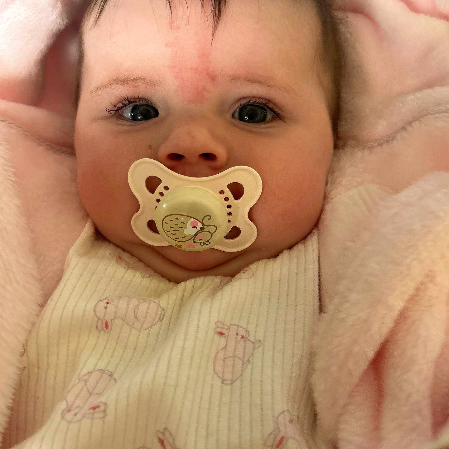 Ava is registered to the contest to win money with this photo: accessories, baby, bed, blanket, bodypart, cushion, earring, face, finger, furniture, hand, head, homedecor, newborn, person, photography, portrait, quilt, sleeping, towel