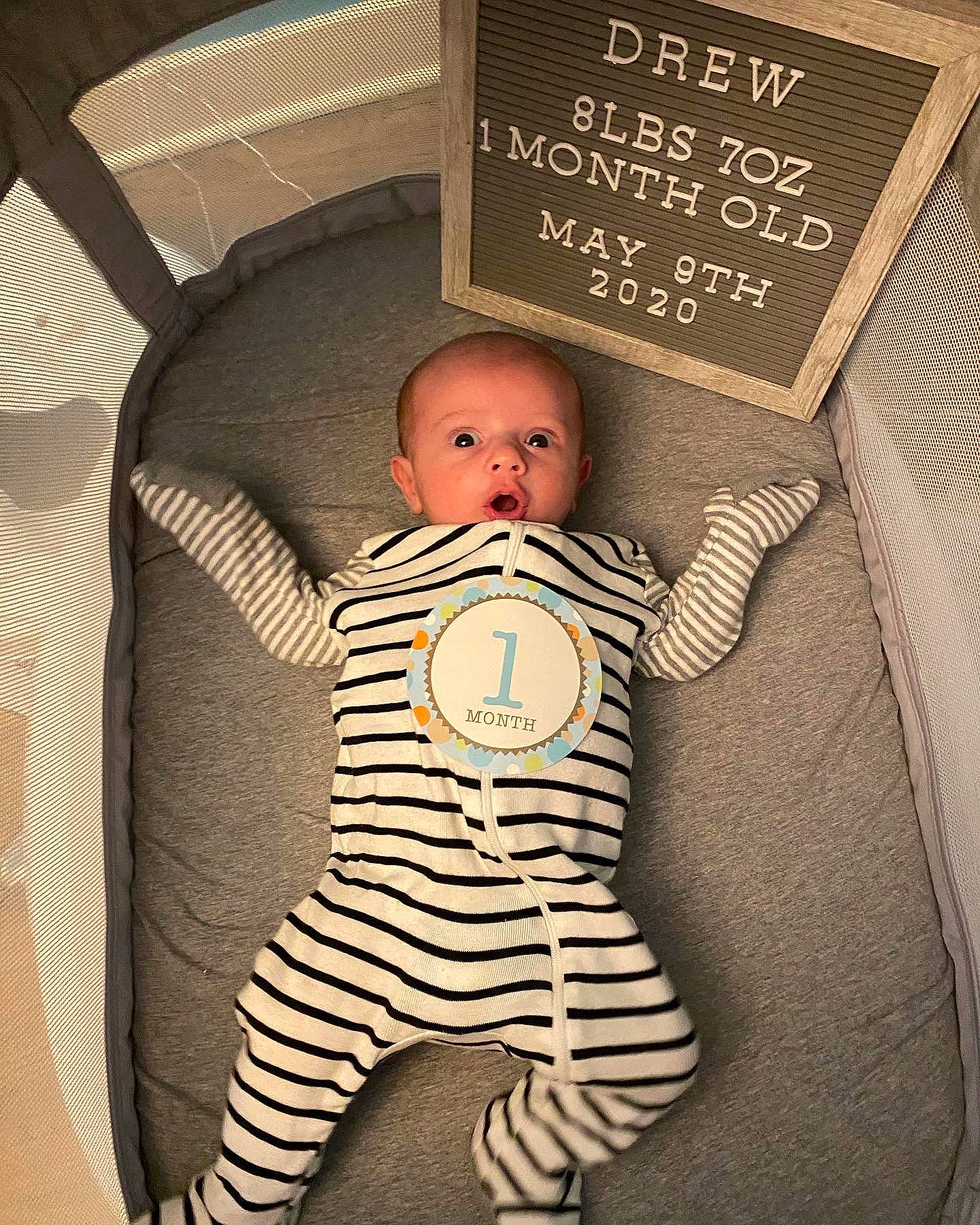 Drew is registered to the contest to win money with this photo: baby, baby_products, baby_toddler_clothing, child, person, product, toddler