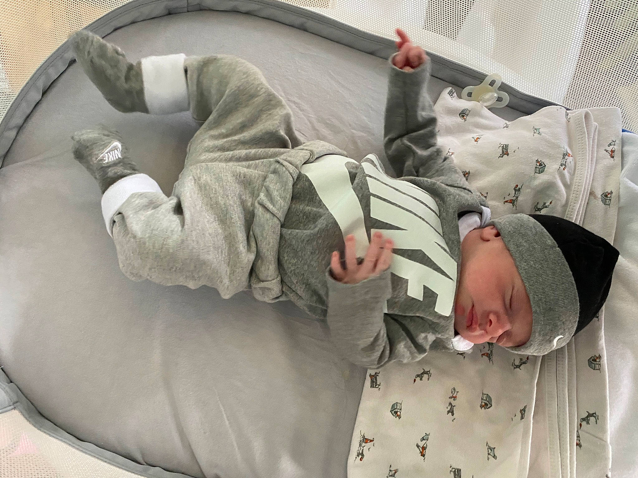 Drew joined the competition — help win amazing prizes! baby, child, comfort, headwear, nap, person, sleep