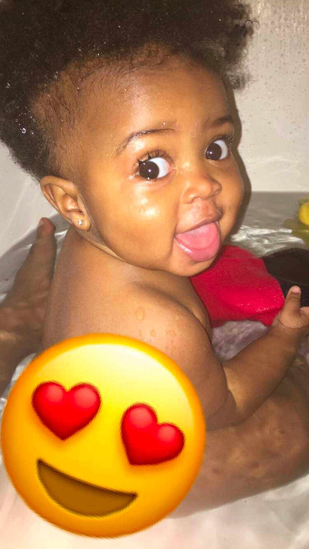 Kamea joined the competition — help win amazing prizes! cheek, child, face, forehead, fun, girl, happiness, head, infant, lip, mouth, nose, person, skin, smile, toddler, yellow