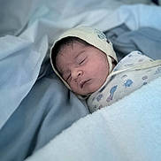 Darsh is registered to the contest to win money with this photo: baby, bed, blanket, cap, child, closeup, comfort, cozy, cute, fabric, indoors, infant, newborn, peaceful, portrait, resting, sleeping, soft, warm, wrapped