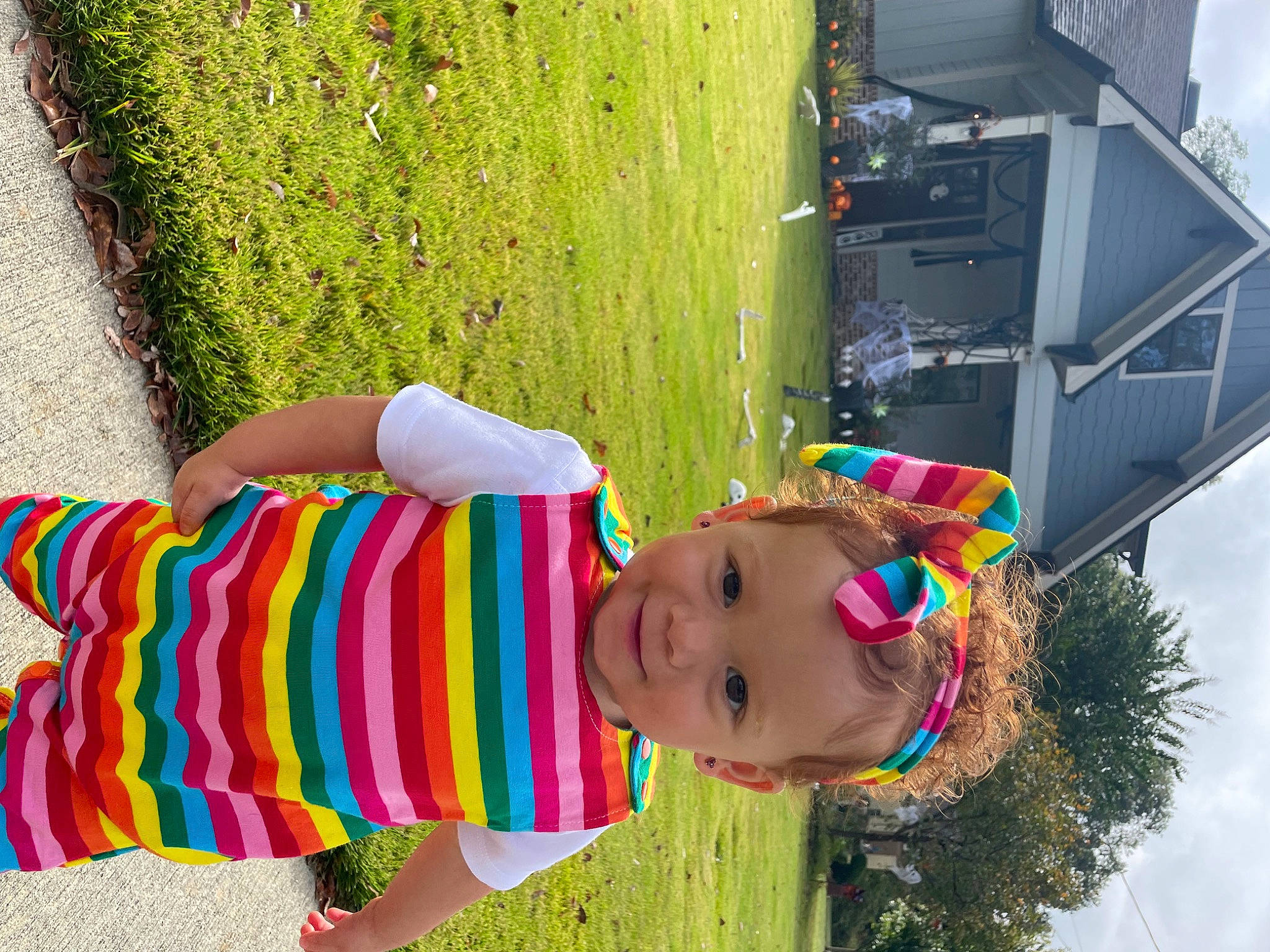 Emersyn is registered to the contest to win money with this photo: child, eyewear, fun, glasses, grass, green, happy, hat, joy, leisure, magenta, pattern, people_in_nature, person, photograph, plant, play, snapshot, summer, toddler