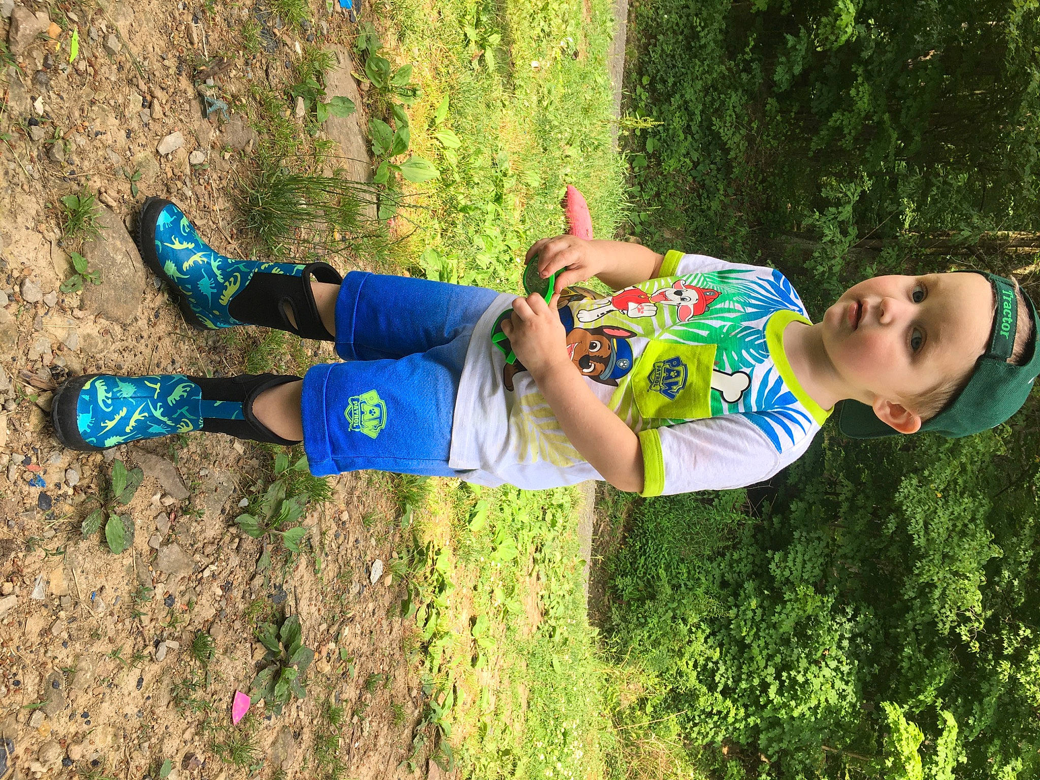 Brentley joined the competition — help win amazing prizes! child, electric_blue, fun, grass, grass_family, grassland, happy, headwear, human_leg, leisure, people_in_nature, person, plant, recreation, shorts, soil, sportswear, t_shirt, tree, walking_shoe