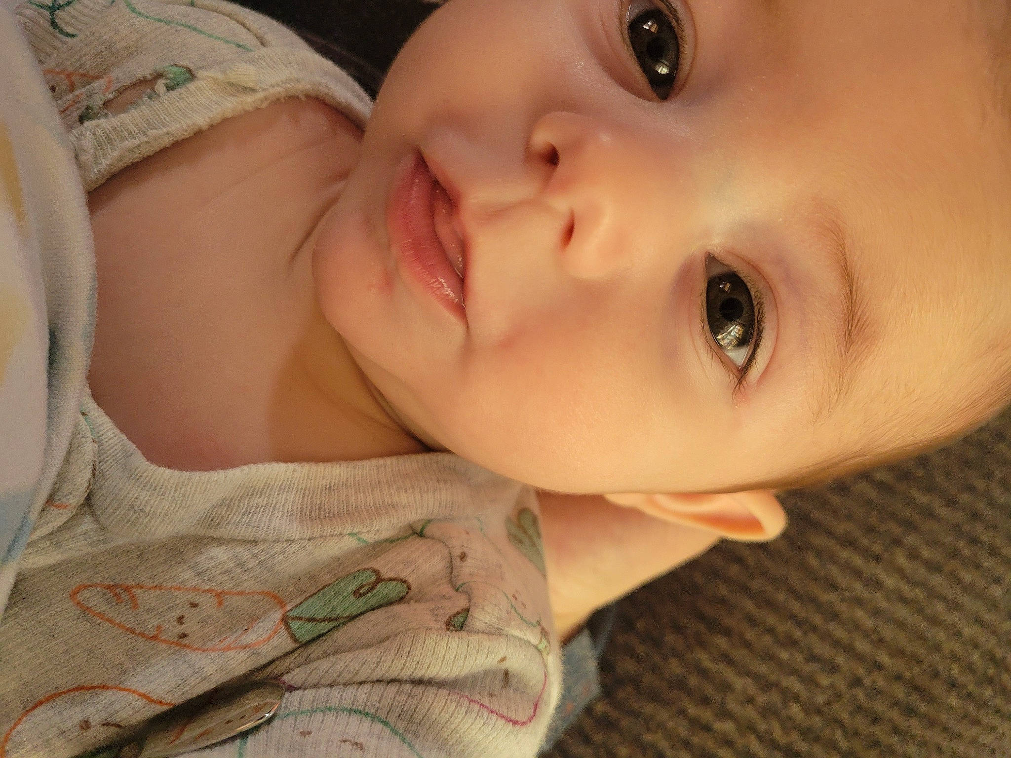 Leeland joined the competition — help win amazing prizes! baby, baby_toddler_clothing, cheek, child, chin, eye, eyebrow, eyelash, face, forehead, gesture, happy, human_body, iris, lip, mouth, neck, nose, person, skin