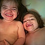 Alex is registered to the contest to win money with this photo: child, children, smile, happy, teeth, face, head, skin, bare_chest, indoors, closeup, joy, sibling, family, portrait, cute, playful, toddler, baby, laugh