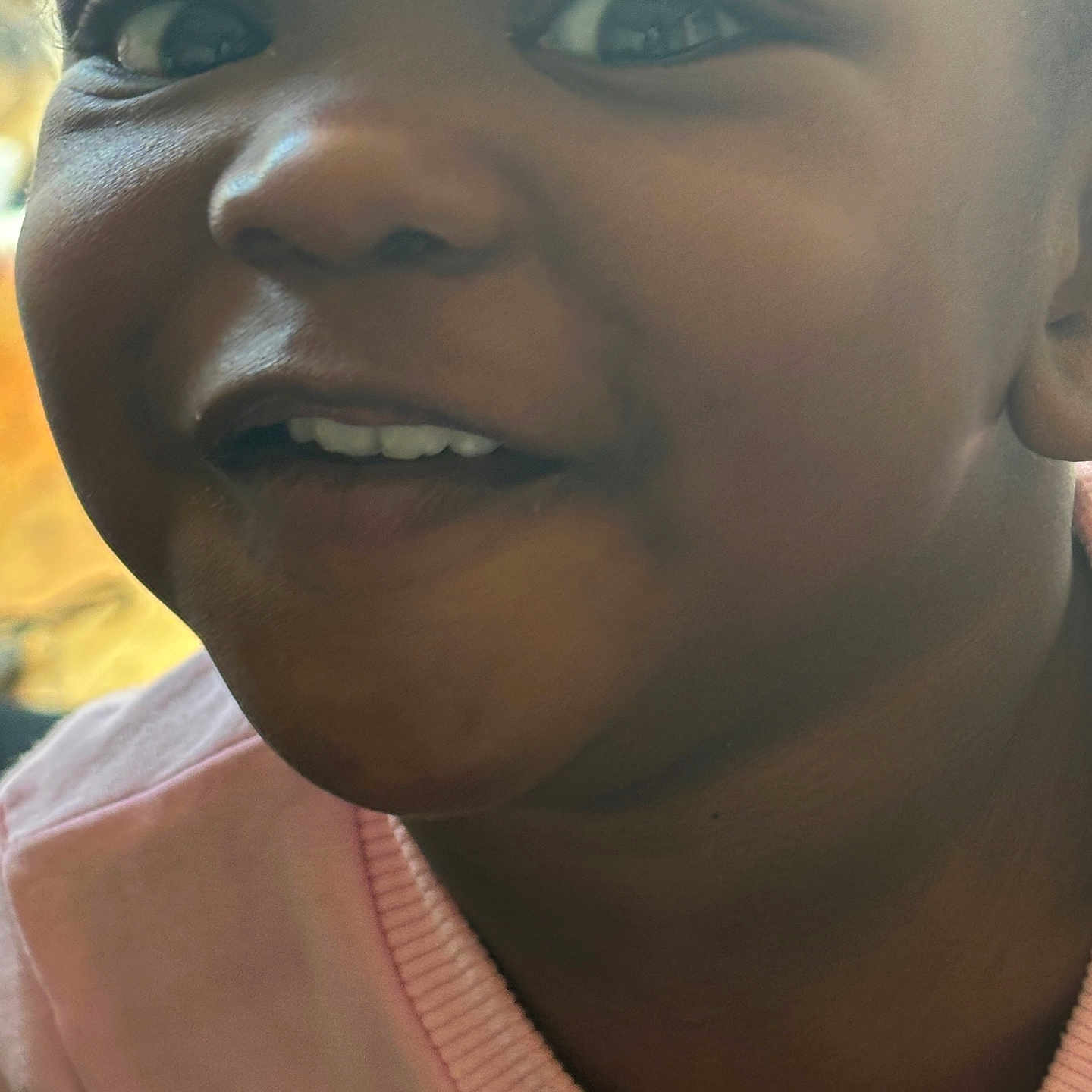 Seyvnn Sore Day joined the competition — help win amazing prizes! child, childhood, close_up, clothing, cute, expression, eyes, face, happy, head, indoor, joyful, mouth, person, pink_shirt, portrait, skin, smiling, teeth, young