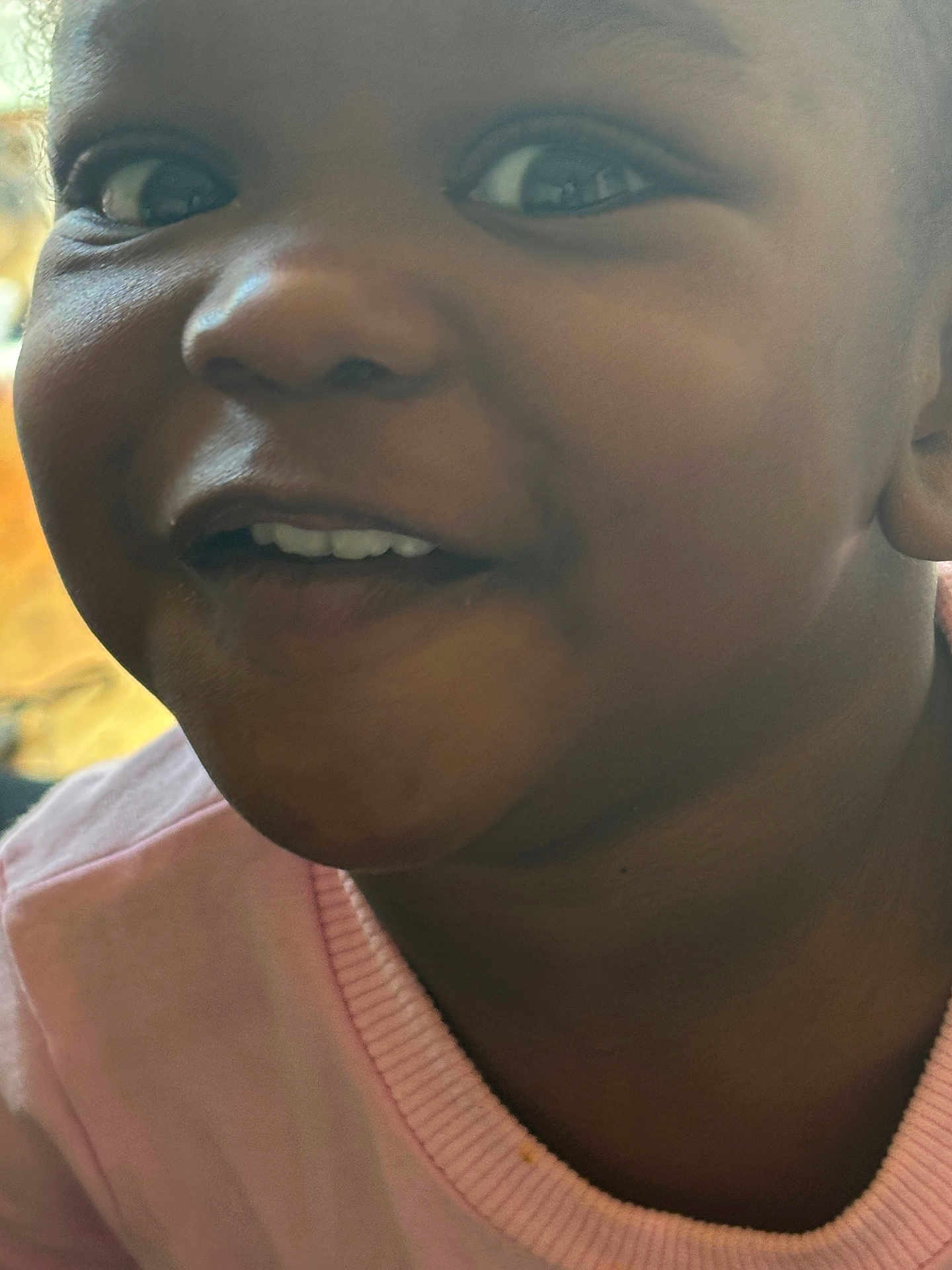 Seyvnn Sore Day joined the competition — help win amazing prizes! child, smiling, close_up, face, pink_shirt, happy, young, person, portrait, cute, joyful, skin, eyes, mouth, teeth, indoor, expression, clothing, head, childhood