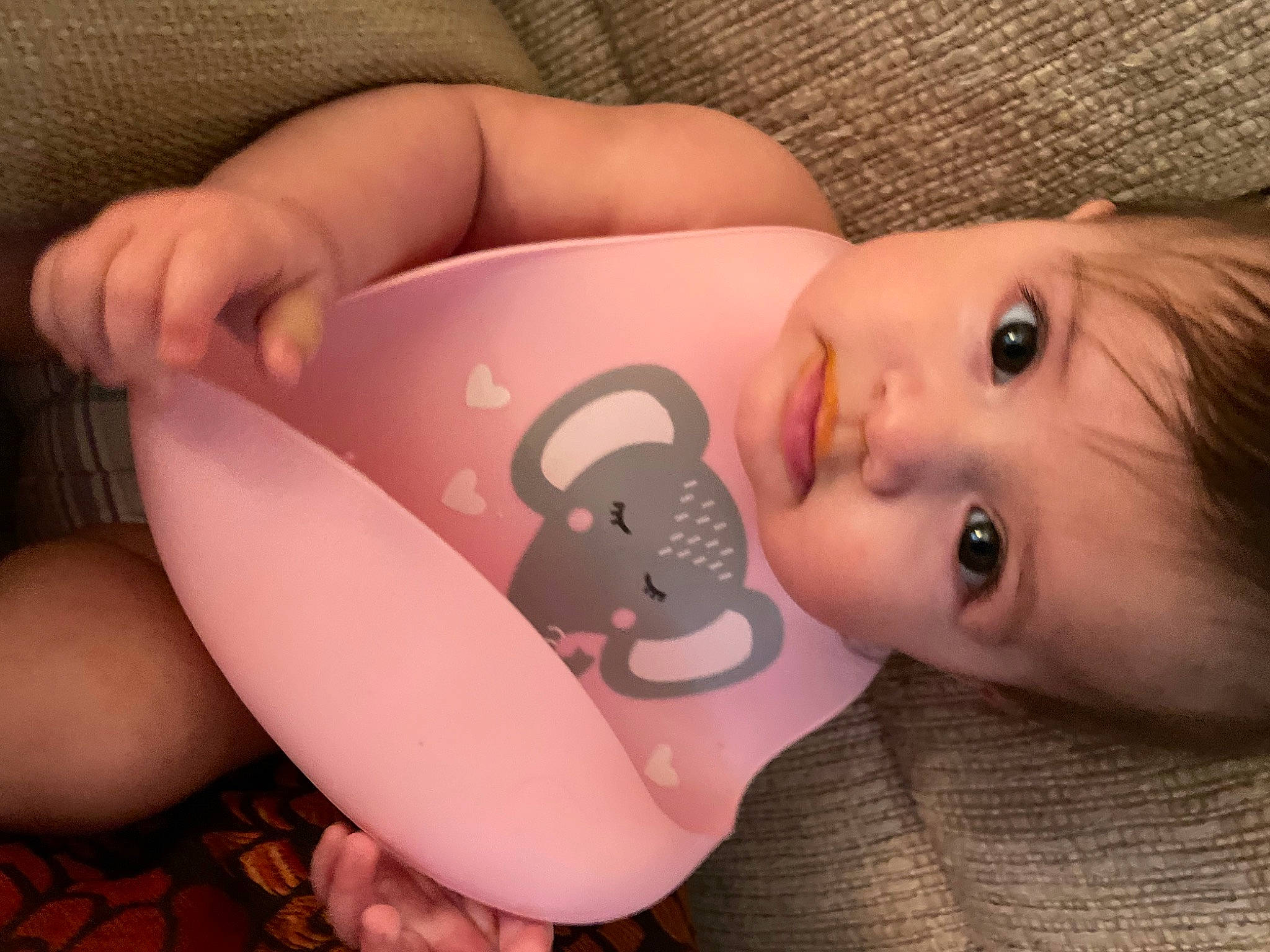 Cecilia joined the competition — help win amazing prizes! baby, baby_toddler_clothing, cheek, drinkware, ear, eye, eyelash, face, finger, human_body, lip, mammal, mouth, nail, neck, nose, organ, person, pink, skin