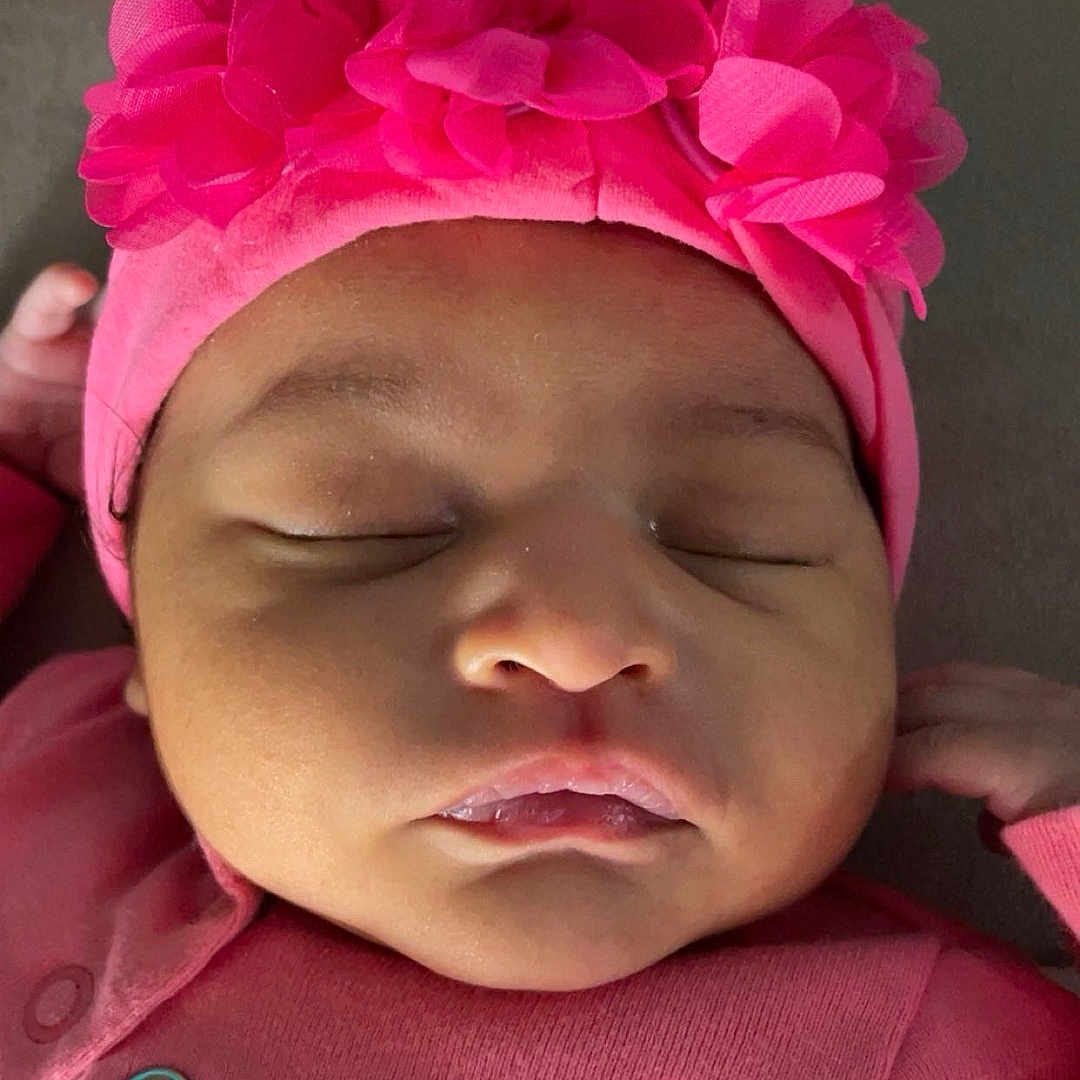 Ivanka joined the competition — help win amazing prizes! accessories, baby, bonnet, cap, clothing, coat, cup, face, flower, glove, hat, head, newborn, person, petal, photography, plant, portrait, purple, sleeping