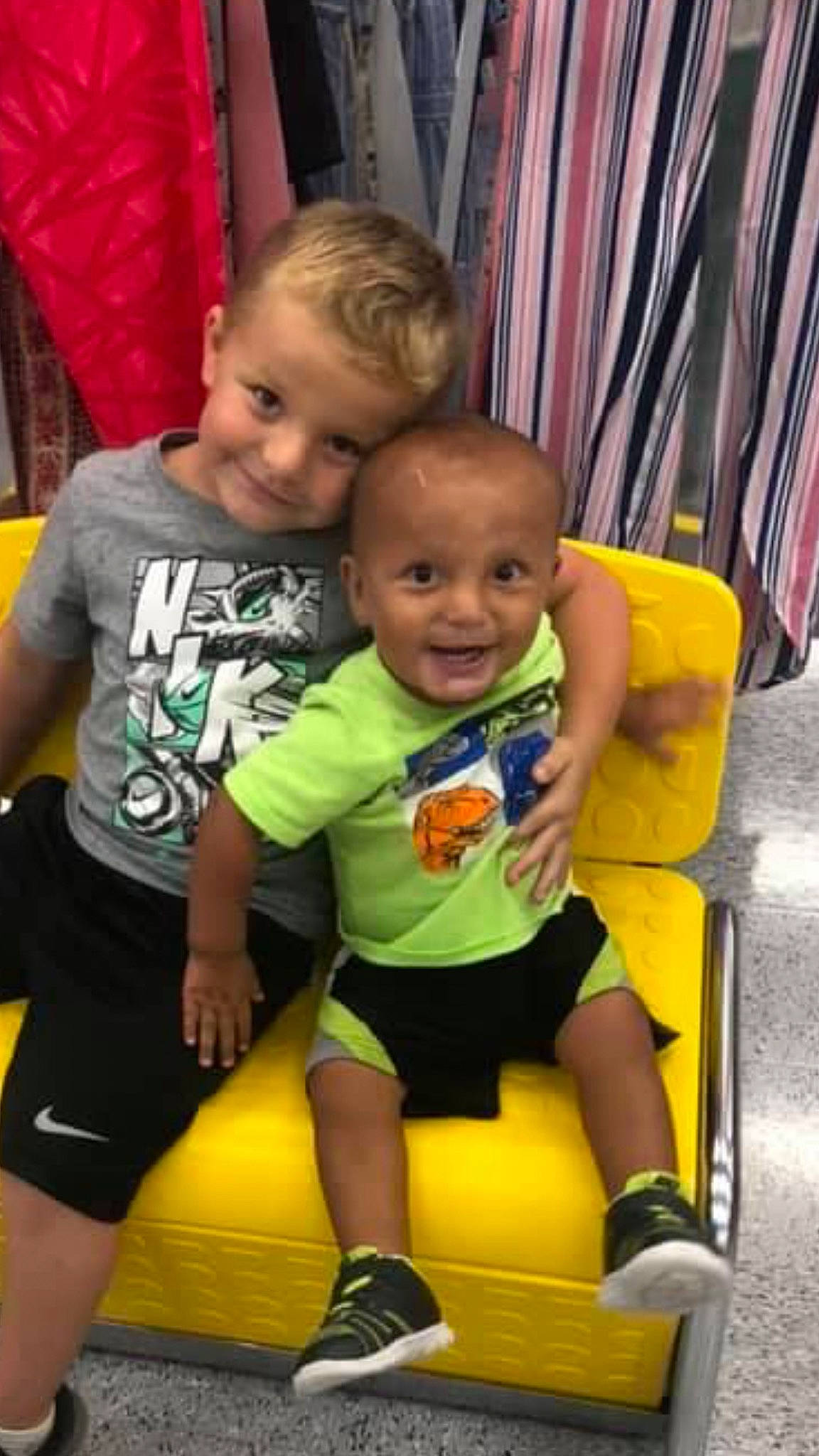 Jakob joined the competition — help win amazing prizes! baby, baby_carriage, baby_products, child, fun, joy, lap, leg, person, play, product, sitting, smile, thigh, toddler, vacation, yellow