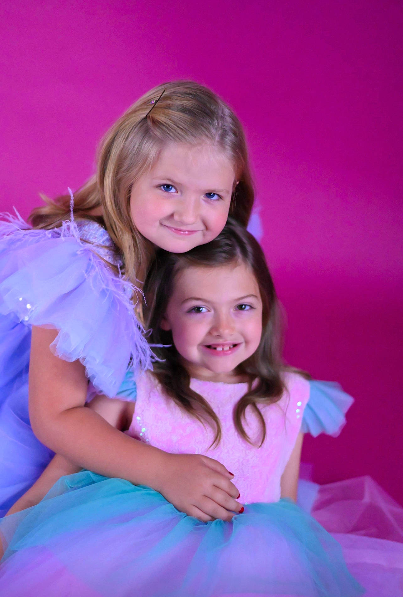 Mary is registered to the contest to win money with this photo: dress, electric_blue, event, eye, face, flash_photography, formal_wear, fun, gesture, gown, happy, head, iris, joy, long_hair, magenta, person, pink, purple, skin