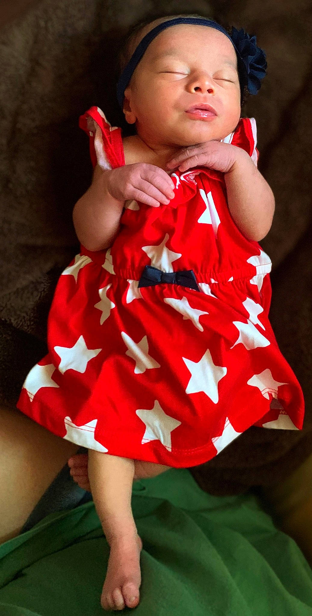 Kyra is registered to the contest to win money with this photo: baby, baby_toddler_clothing, baseball_cap, cap, child, cocktail_dress, day_dress, dress, event, flash_photography, gesture, happy, human_leg, one_piece_garment, person, pink, red, sleeve, thigh, thumb