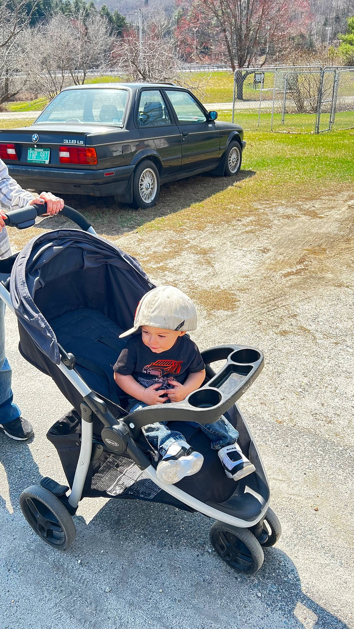 Ryder joined the competition — help win amazing prizes! auto_part, automotive_design, automotive_exterior, automotive_lighting, automotive_tire, automotive_wheel_system, baby_carriage, bumper, car, fender, headwear, land_vehicle, mode_of_transport, motor_vehicle, person, plant, rolling, tire, tree, vehicle