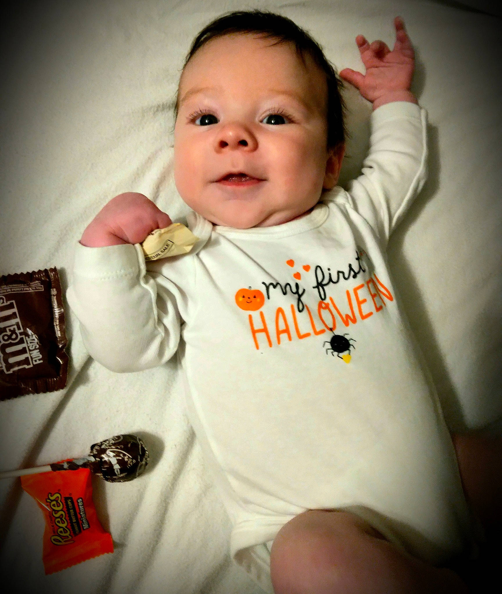 Damien joined the competition — help win amazing prizes! baby, baby_toddler_clothing, cheek, comfort, cool, eye, eyelash, finger, flash_photography, gesture, hair, happy, lip, neck, nose, person, skin, sleeve, smile, t_shirt