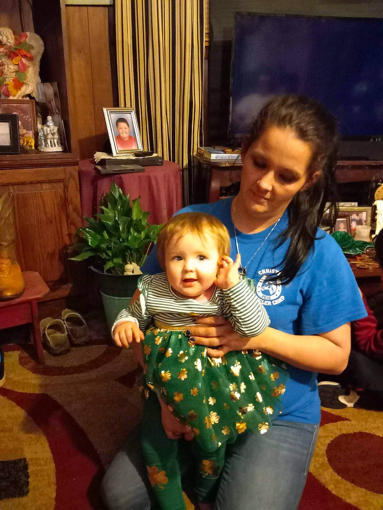 Ruby is registered to the contest to win money with this photo: baby, curtain, event, fun, hair, happy, holiday, houseplant, iris, jeans, joy, lamp, lap, person, picture_frame, plant, sitting, skin, smile, snapshot