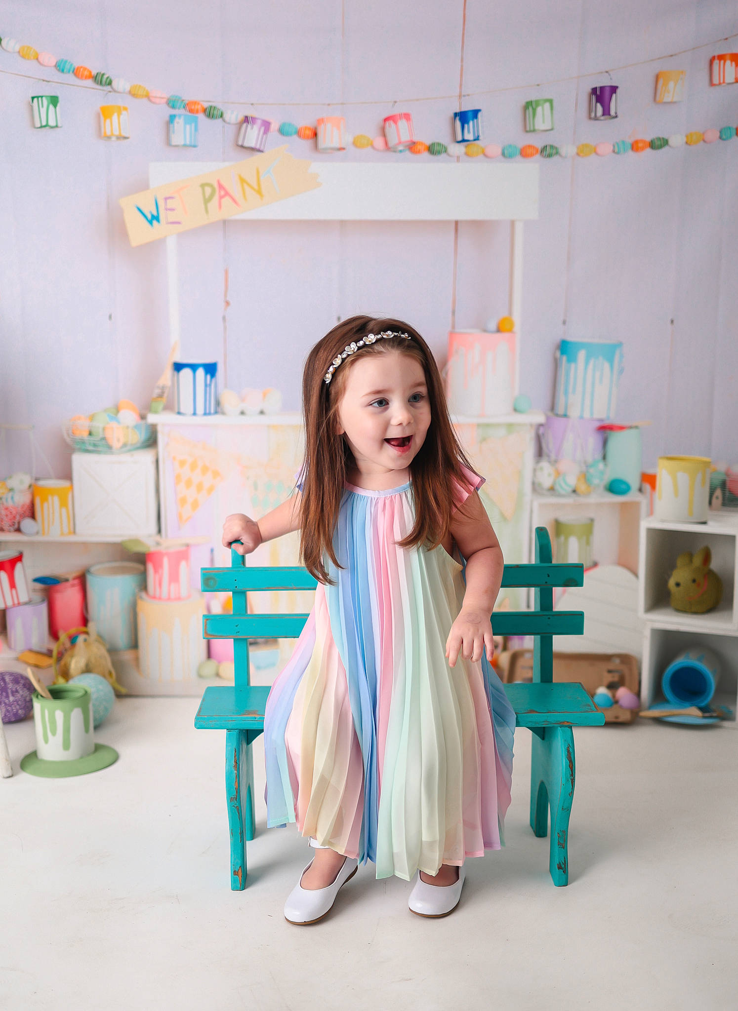 Adeline is registered to the contest to win money with this photo: aqua, child, doll, dress, event, fashion_design, flooring, fun, happy, kindergarten, leisure, magenta, party, person, pink, play, room, smile, textile, toddler