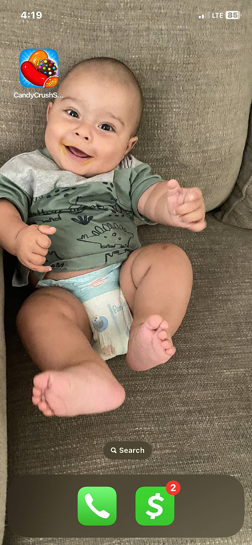 Logan joined the competition — help win amazing prizes! baby, baby_toddler_clothing, cheek, chin, eye, finger, flash_photography, happy, head, human_body, iris, joy, leg, mouth, neck, person, pink, skin, sleeve, smile