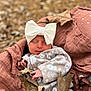 Wrenlee joined the competition — help win amazing prizes! baby, sleeping, headband, bow, blanket, leaves, autumn, cozy, onesie, pattern, soft, peaceful, child, portrait, fall, nature, outdoor, cute, resting, infant