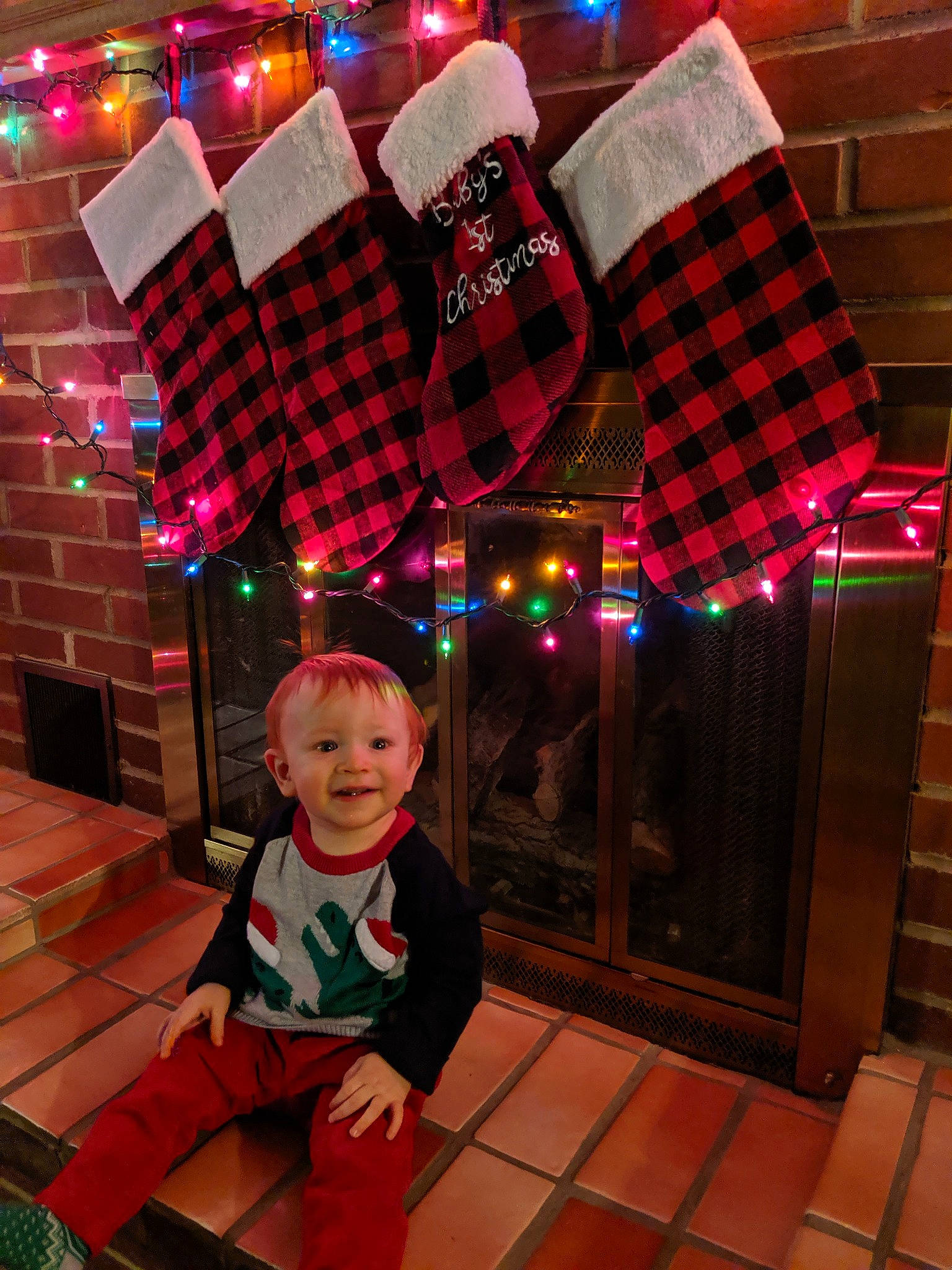 Zaine joined the competition — help win amazing prizes! christmas, christmas_decoration, christmas_eve, christmas_lights, christmas_stocking, costume, design, holiday, interior_design, pattern, person, photography, plaid, tartan, textile
