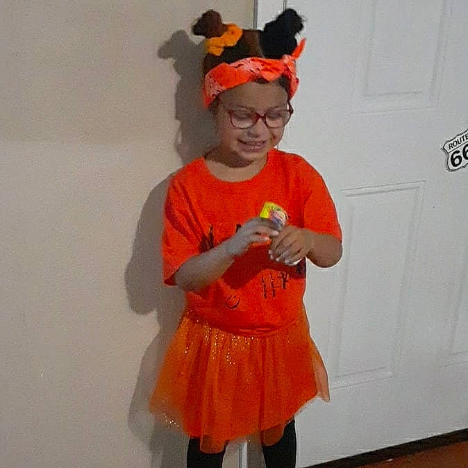 Esmeralda joined the competition — help win amazing prizes! costume, headwear, joy, orange, person