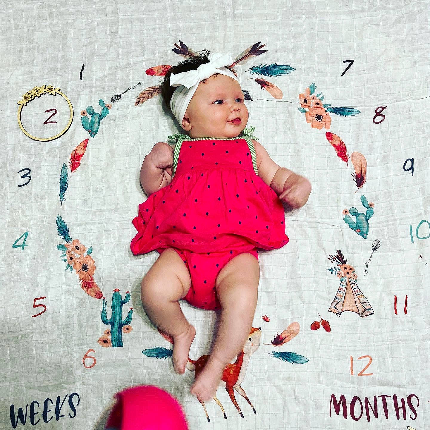 Georgia Lynn joined the competition — help win amazing prizes! art, baby, baby_toddler_clothing, child, design, dress, facial_expression, font, fun, happy, headwear, illustration, magenta, pattern, person, pink, product, sleeve, textile, toddler