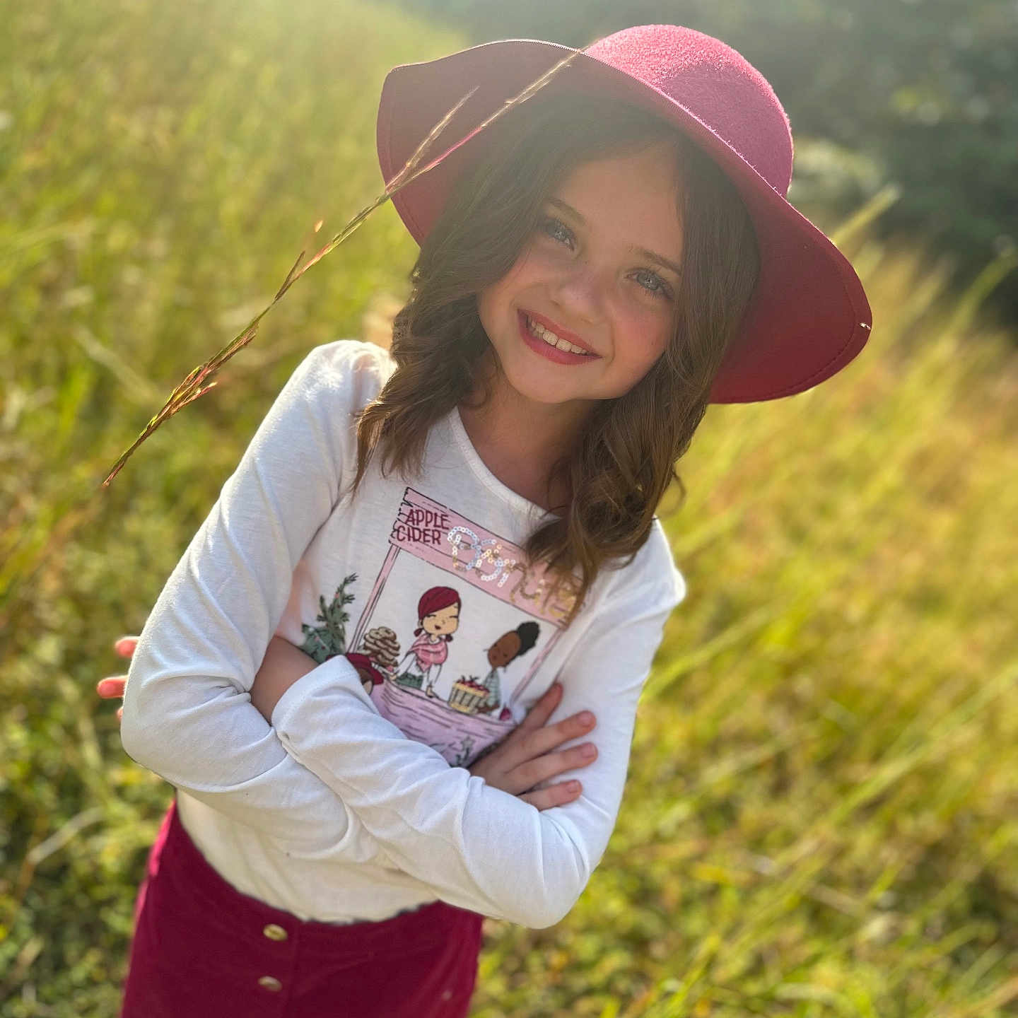 Pyper joined the competition — help win amazing prizes! blouse, cap, clothing, face, female, girl, grass, happy, hat, head, outdoors, person, photography, plant, portrait, smile, sunhat, t_shirt, teen, vegetation