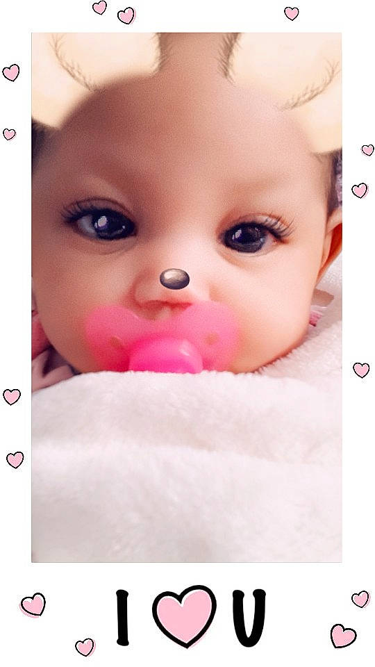 Lilly'Anna joined the competition — help win amazing prizes! cheek, child, chin, close_up, doll, eye, eyebrow, eyelash, face, forehead, head, infant, lip, mouth, nose, person, pink, product, skin, smile